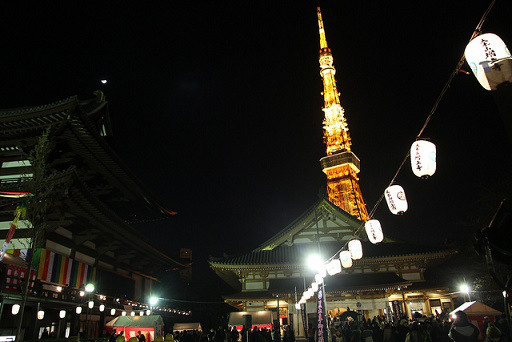 東京增上寺跨年